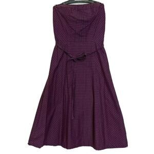 American Eagle Outfitters Purple cotton Compact Bustier Dress sleeveless sz 0